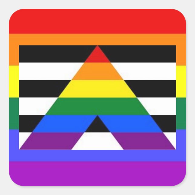 Pegatinas de Straight Ally (Anverso)