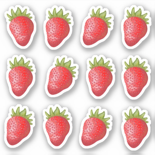 Pegatinas de Strawberry Vinyl (Anverso)