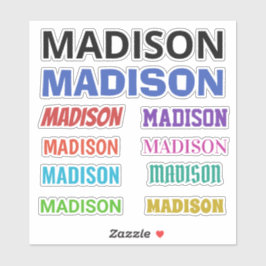 PEGATINAS DE SU NOMBRE