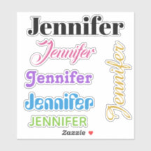 PEGATINAS DE SU NOMBRE