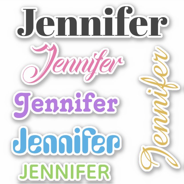 PEGATINAS DE SU NOMBRE (Anverso)