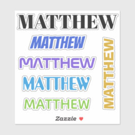 PEGATINAS DE SU NOMBRE