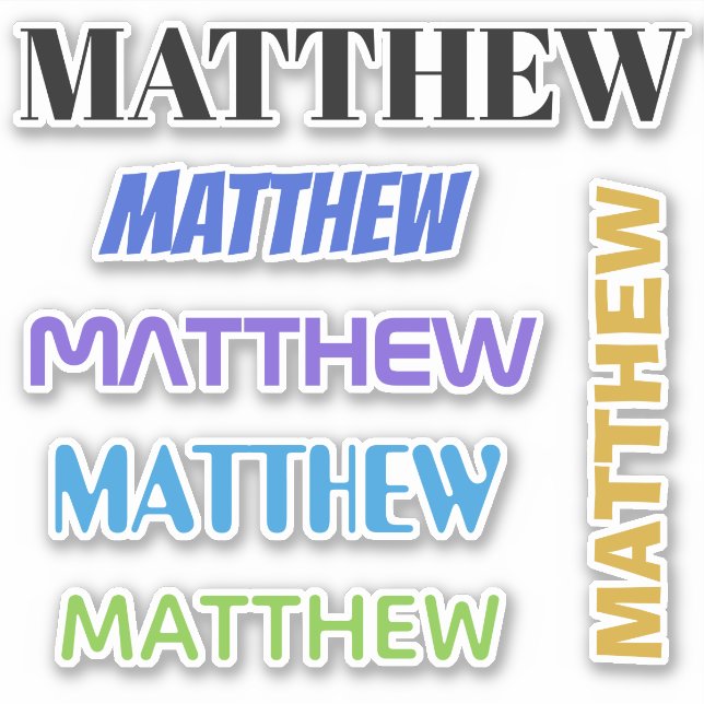 PEGATINAS DE SU NOMBRE (Anverso)