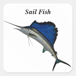 Pegatinas de su Personalizado Square Sailfish