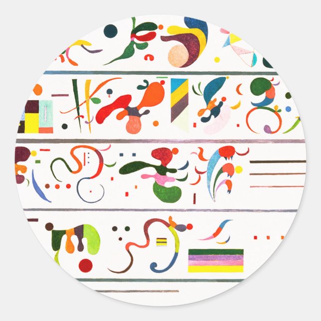 Pegatinas de sucesión de Kandinsky (Anverso)