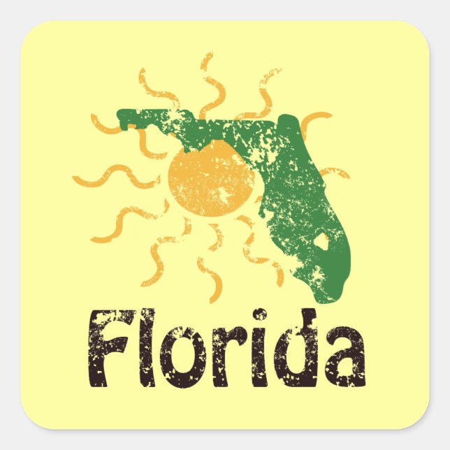 Pegatinas de Sunny Florida (Anverso)