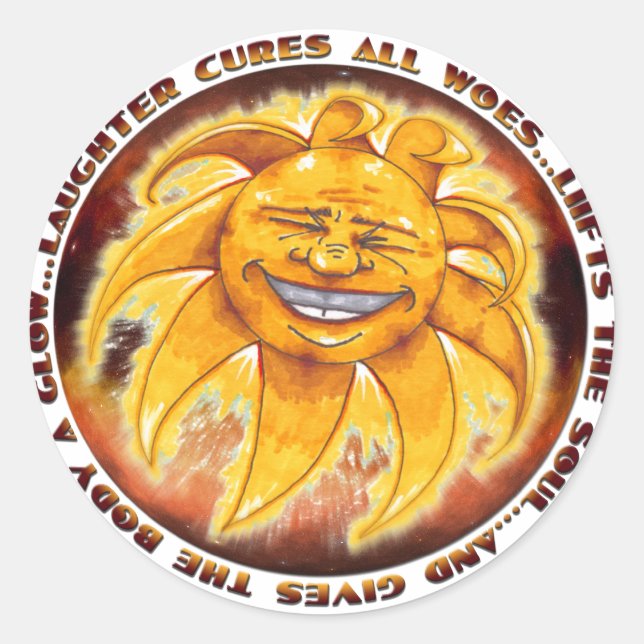 Pegatinas de Sunshine Laughter (Anverso)