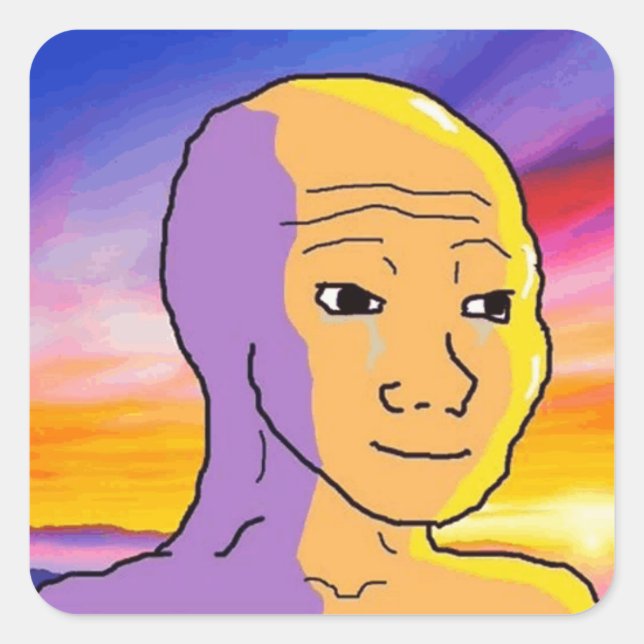 Pegatinas de Sunshine Wojak (Anverso)