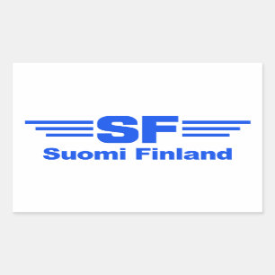 Pegatinas de Suomi Finlandia, personalizable