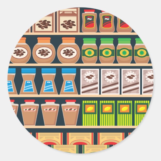 Pegatinas de supermercados (Anverso)