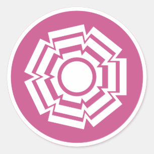 Pegatinas de surco floral, magenta