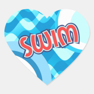 PEGATINAS de SWIM Heart