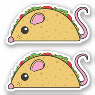 Pegatinas de Taco Rat Vinyl