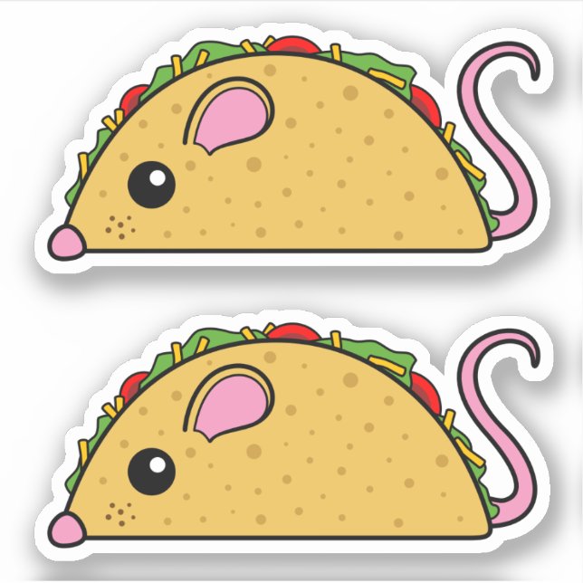 Pegatinas de Taco Rat Vinyl (Anverso)