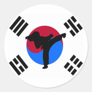 Pegatinas de Taekwondo Kicker