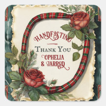 PEGATINAS DE TARTAN HANDFASTING PARA LOS AMANTES D
