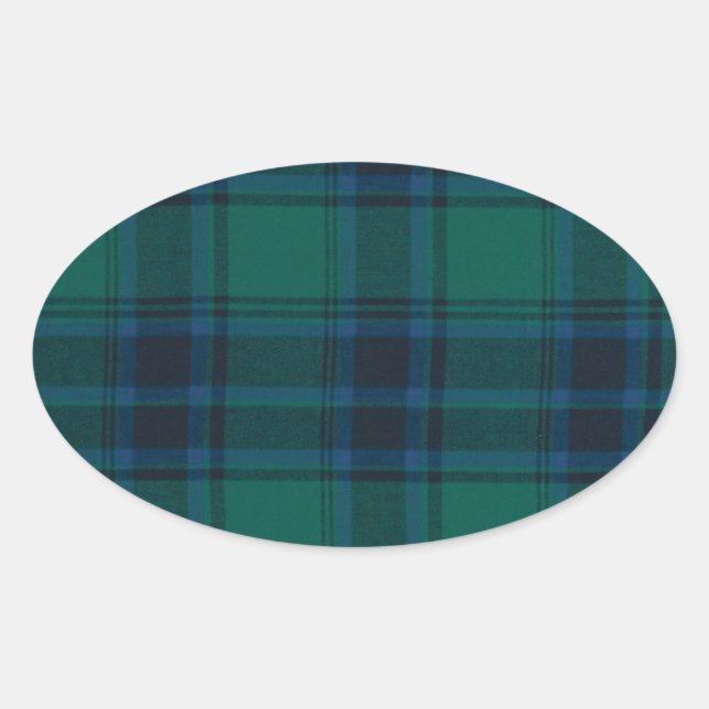 Pegatinas de Tartan Oval (Anverso)