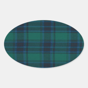 Pegatinas de Tartan Oval