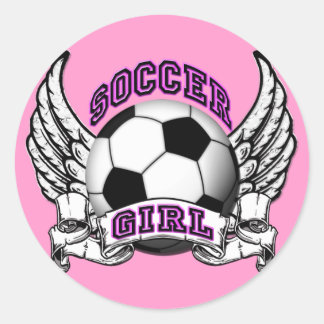 Pegatinas de tatuaje de Chica de fútbol