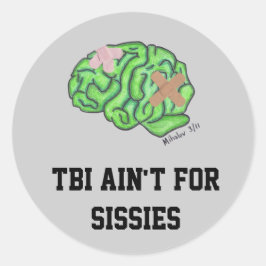 pegatinas de "TBI no es para los clientes"