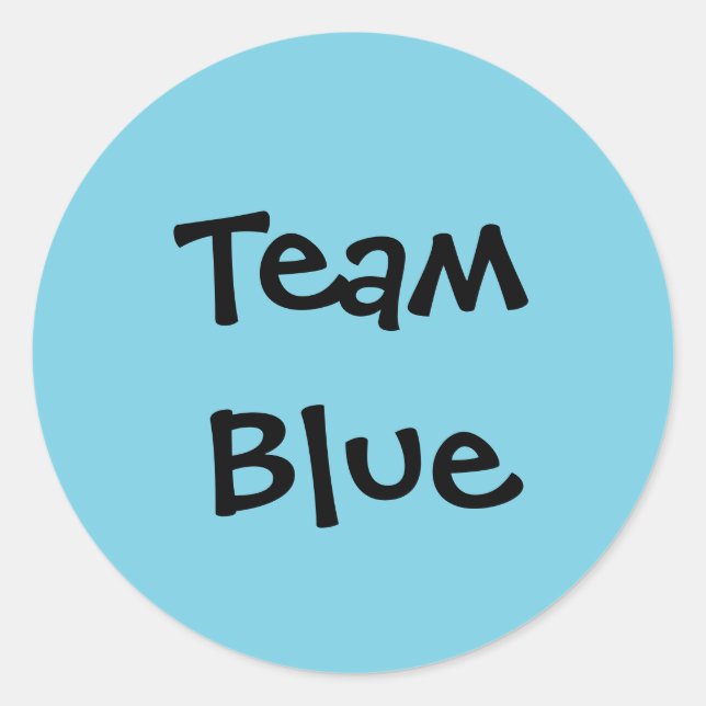pegatinas de "Team Blue" (Anverso)