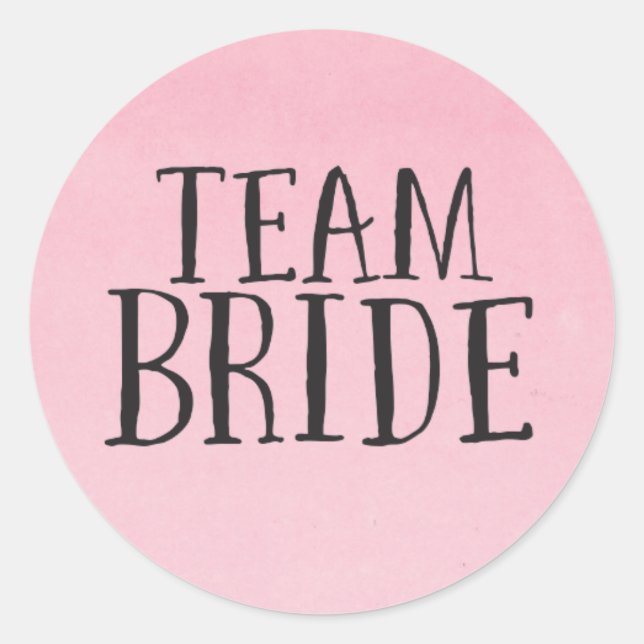 Pegatinas de Team Bride (Anverso)