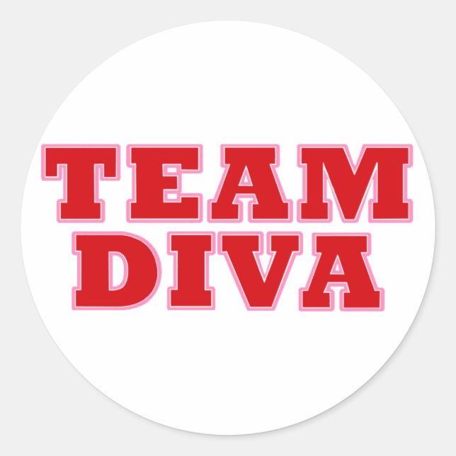 pegatinas de "Team Diva" (Anverso)