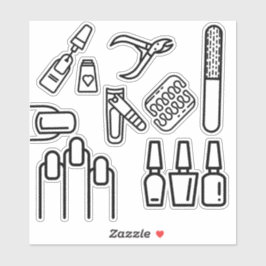 Pegatinas de técnico de clavos