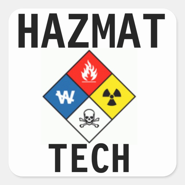 Pegatinas de tecnología de Haz Mat (Anverso)