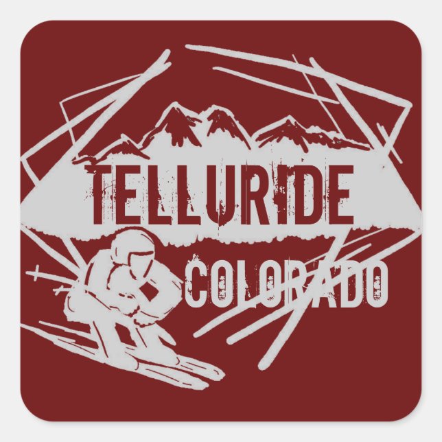 Pegatinas de Telluride Colorado (Anverso)