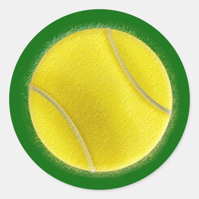 Pegatinas de tenis con sucia bola a mano (Anverso)
