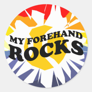 Pegatinas de tenis redondos con reproche o lema gr