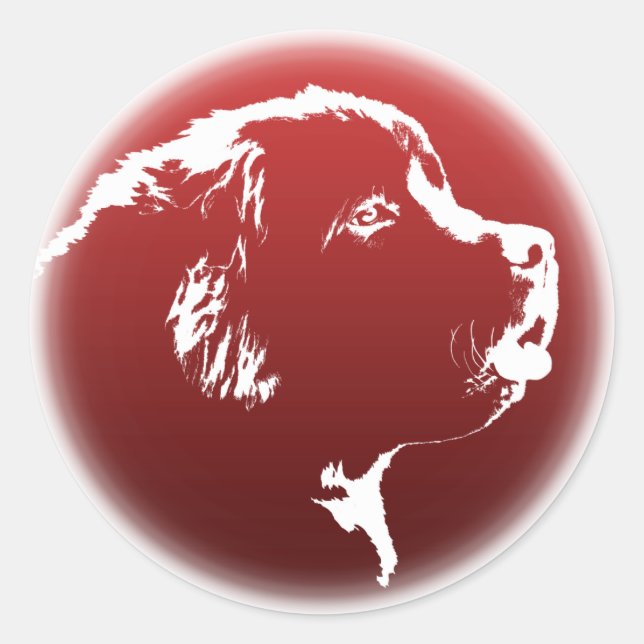 Pegatinas de Terranova Pegatinas de perros de Terr (Anverso)
