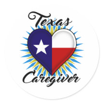 Pegatinas de Texas Caregiver