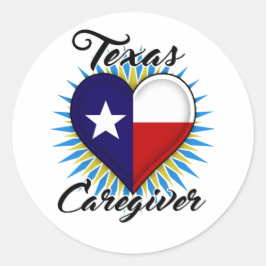 Pegatinas de Texas Caregiver