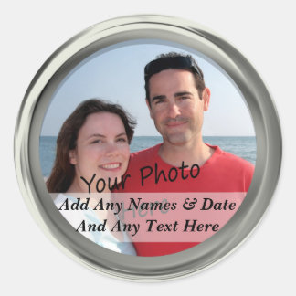 Pegatinas de texto de fotos y Personalizados de Si