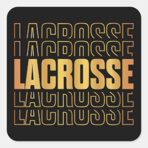 Pegatinas de texto de Lacrosse