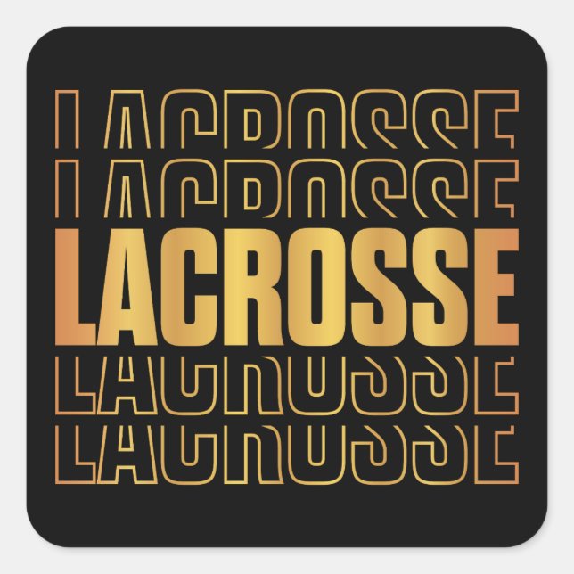 Pegatinas de texto de Lacrosse (Anverso)