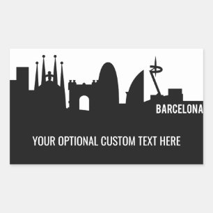 Pegatinas de texto del personalizado Barcelona Lan