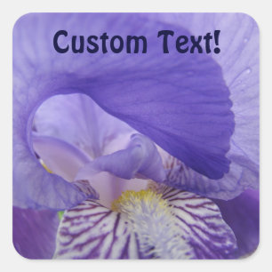 Pegatinas de texto personalizadas Flores de lirio