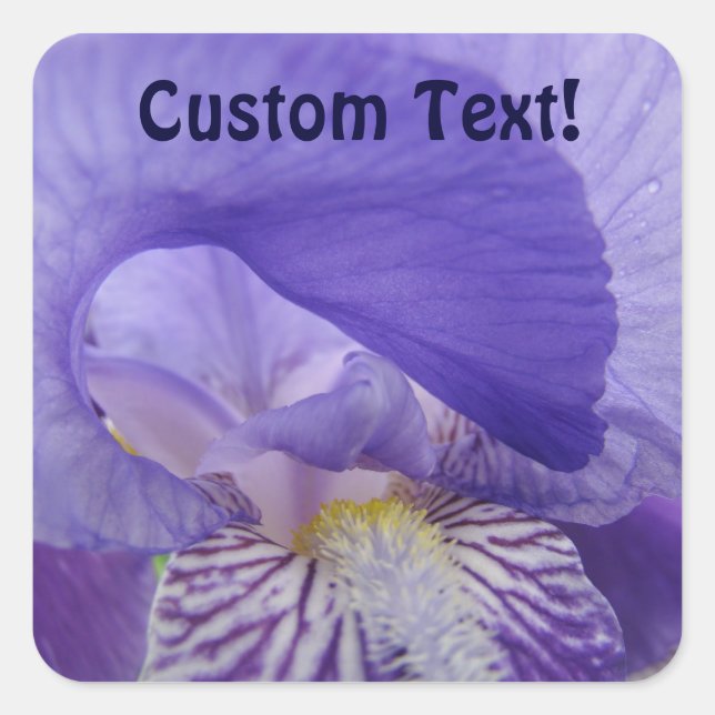 Pegatinas de texto personalizadas Flores de lirio  (Anverso)