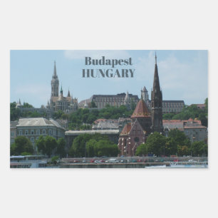Pegatinas de texto personalizado de Budapest 2