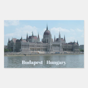 Pegatinas de texto personalizados de Budapest 3