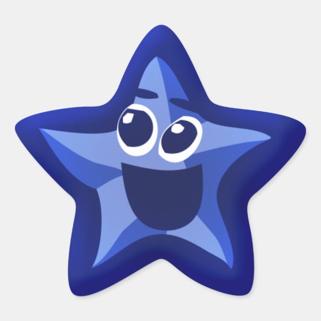 Pegatinas de Thinkling Blue Star (Anverso)