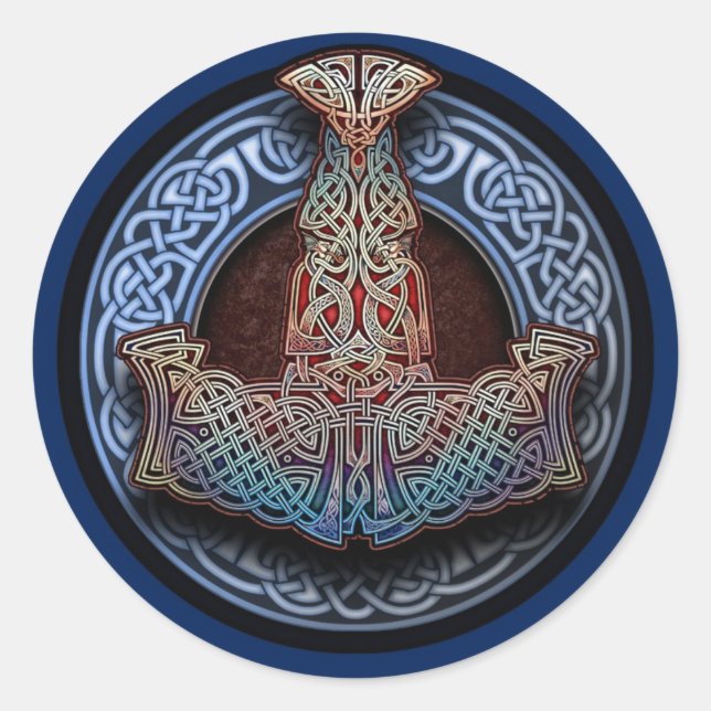 Pegatinas de Thor's Hammer (Anverso)