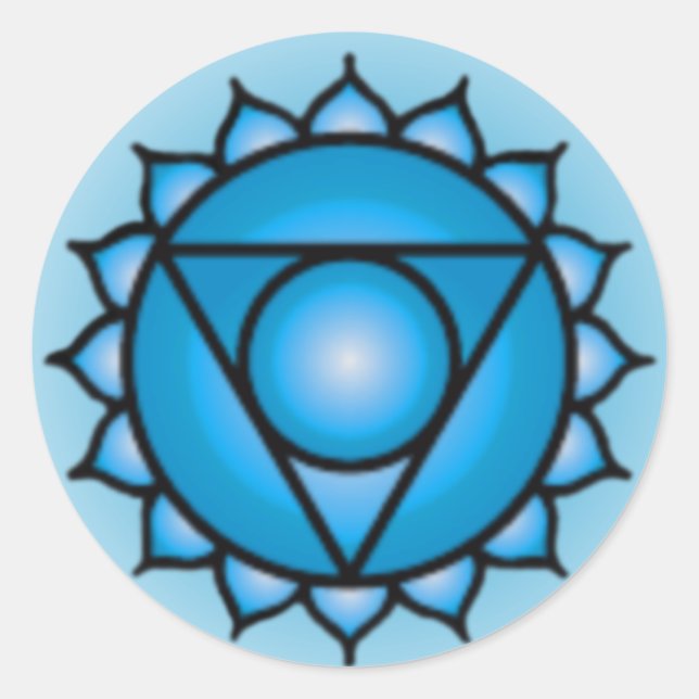 Pegatinas de Throat Chakra (Anverso)