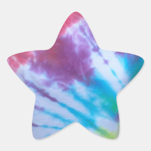 Pegatinas de Tie Dye Star