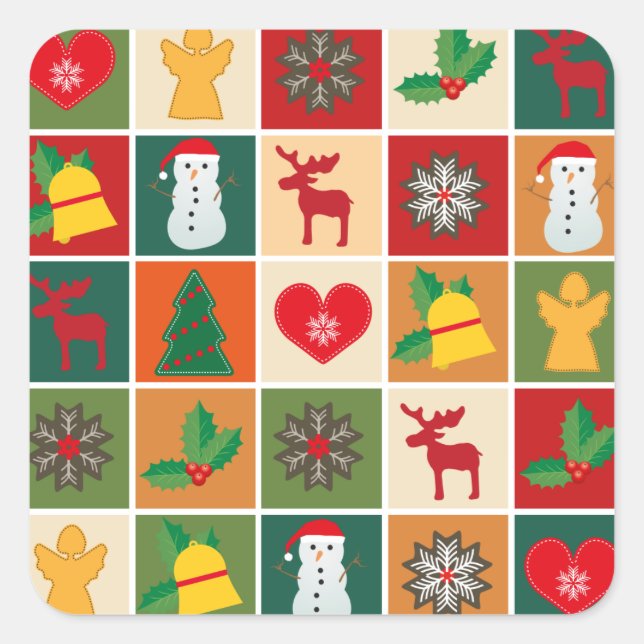 pegatinas de tiempo de navidades (Anverso)