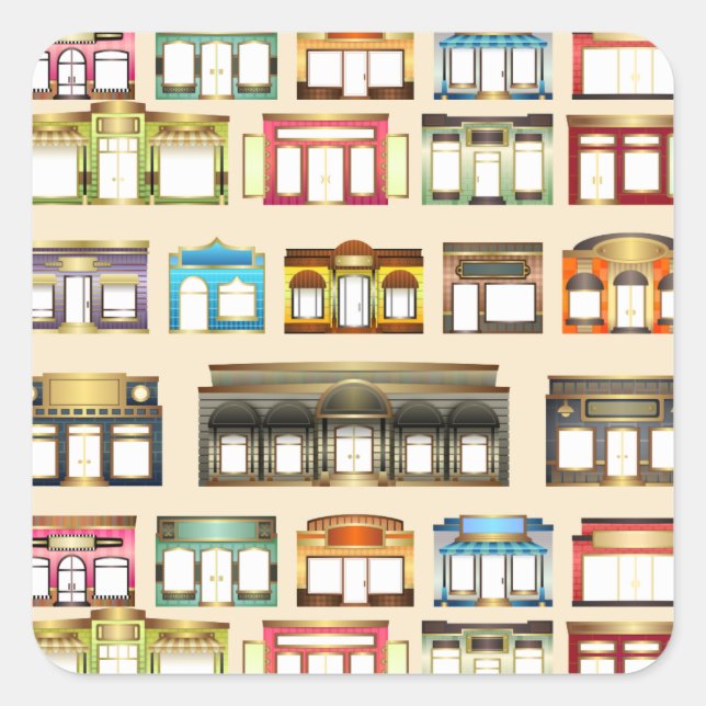 pegatinas de tiendas antiguas (Anverso)