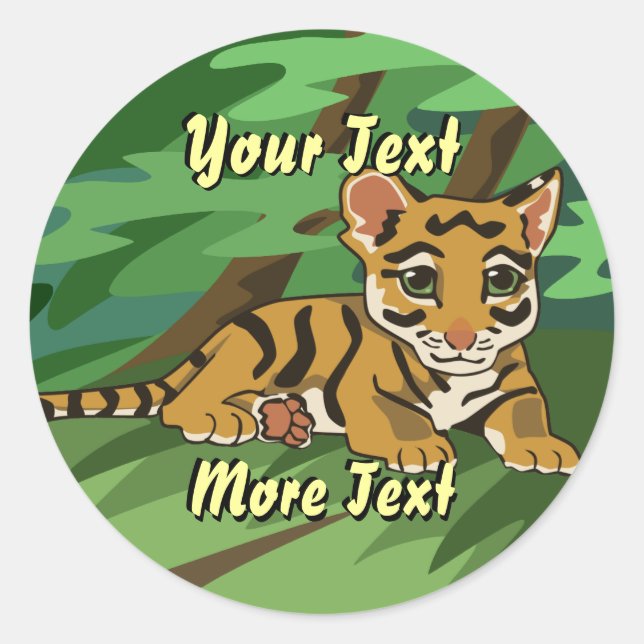 Pegatinas de Tiger Cub (Anverso)